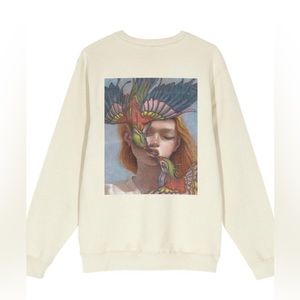 James Jean Limited Release “Lory” Crewneck - Cream